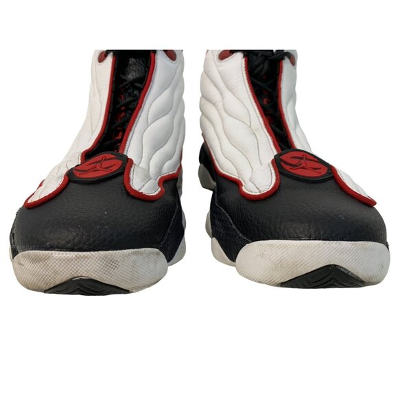 Nike Air Jordan 10.5 US Men’s Basketball Shoes Black/White/Red 7311 Used - Picture 10 of 12